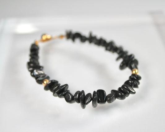 -信頼される存在へ導く紫蘇輝石-ハイパーシーン:Mini tumbled stone bracelet