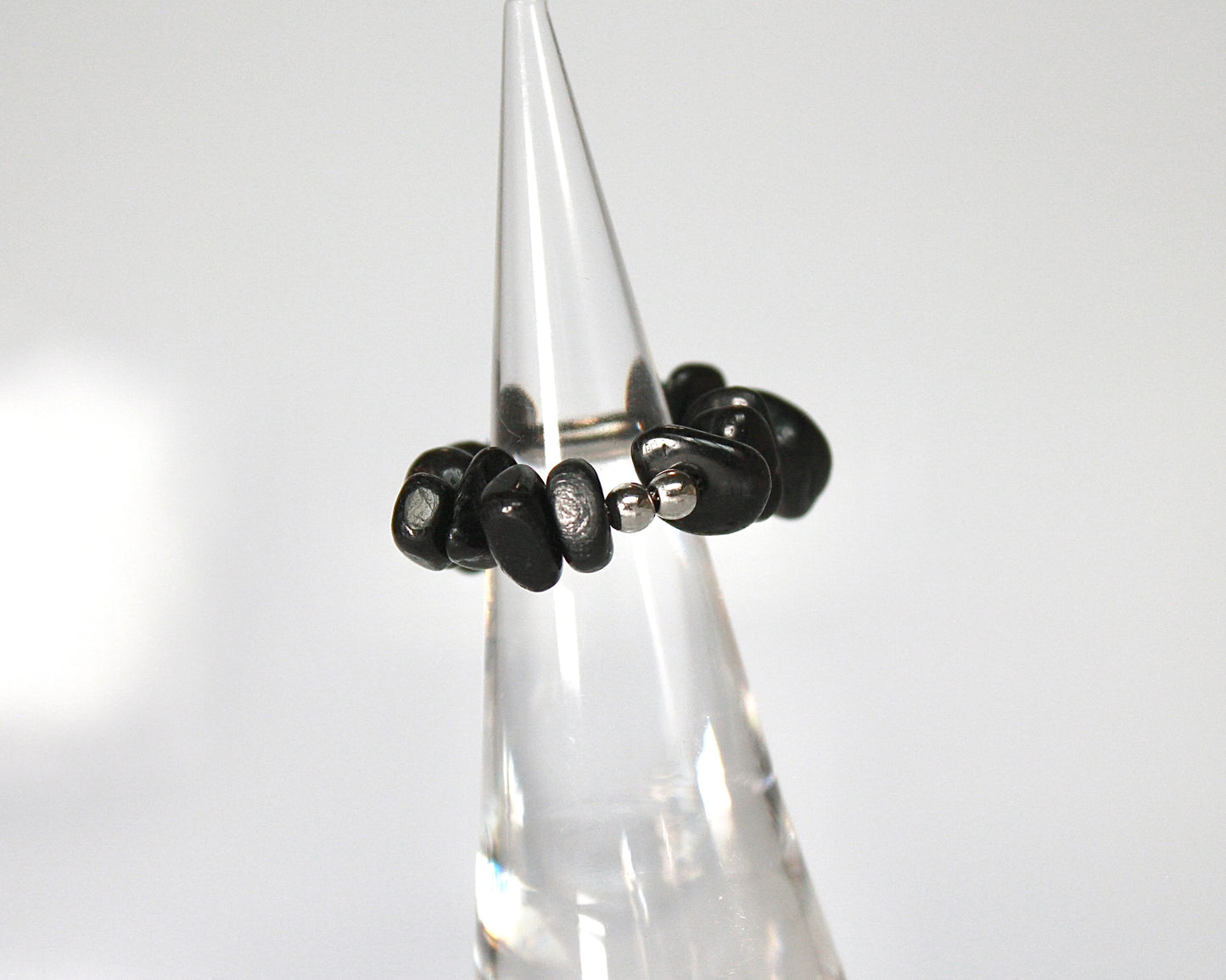 -信頼される存在へ導く紫蘇輝石-ハイパーシーン：Mini tumbled stone ring