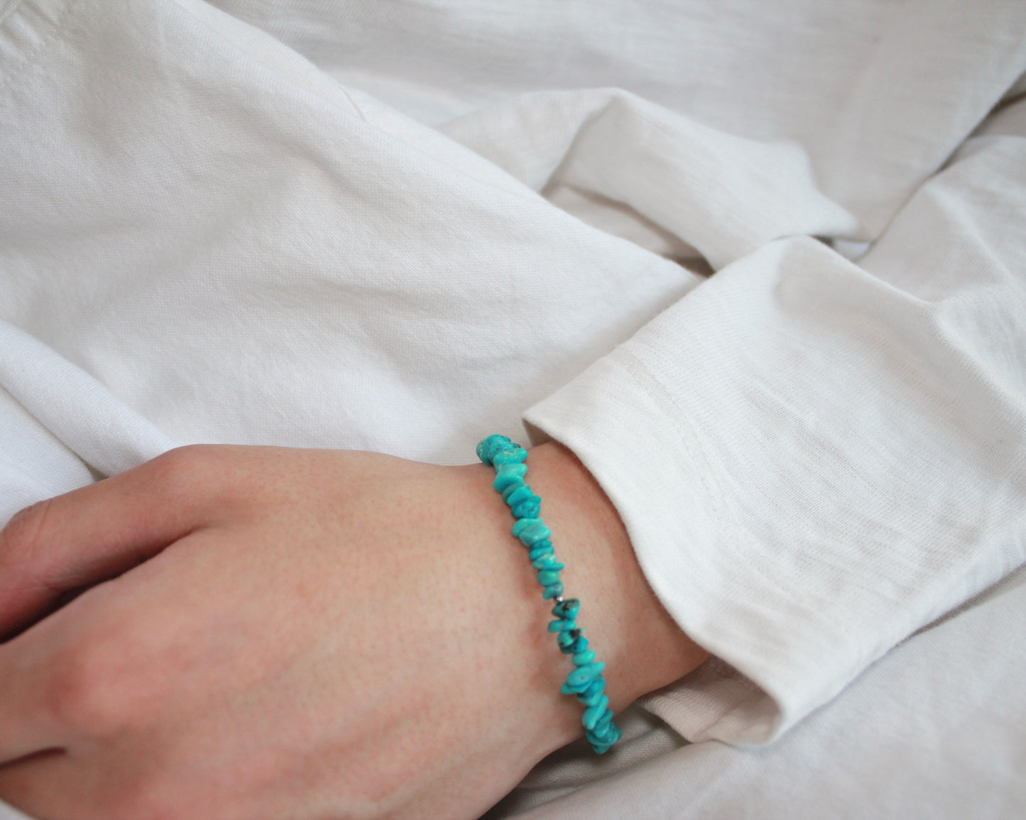 -挑戦を後押しするトルコ石-ターコイズ：Natural Blue bracelet