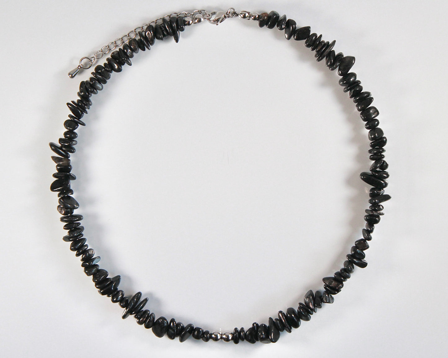 -信頼される存在へ導く紫蘇輝石-ハイパーシーン：Mini tumbled stone necklace