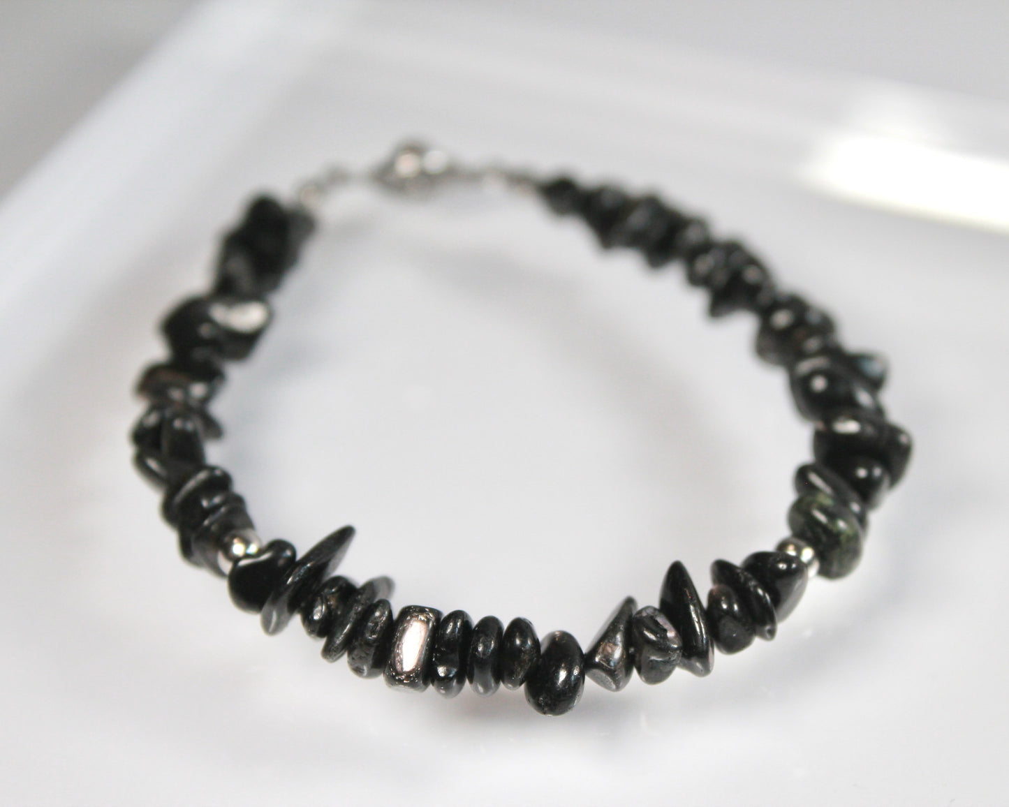 -信頼される存在へ導く紫蘇輝石-ハイパーシーン：Mini tumbled stone bracelet