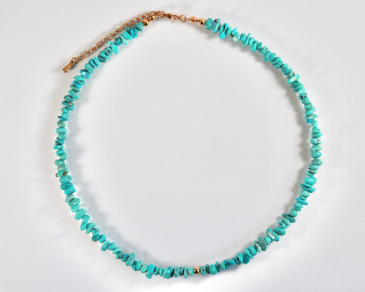 -挑戦を後押しするトルコ石-ターコイズ：Natural Blue necklace