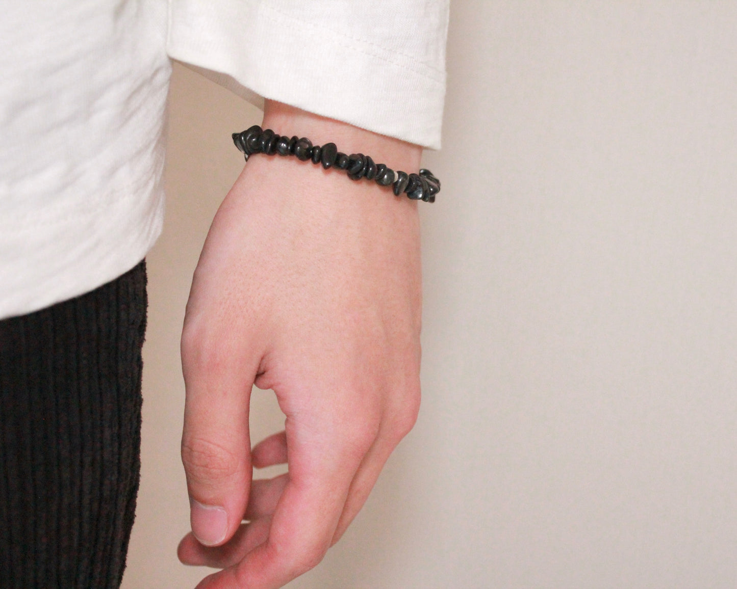 -信頼される存在へ導く紫蘇輝石-ハイパーシーン：Mini tumbled stone bracelet