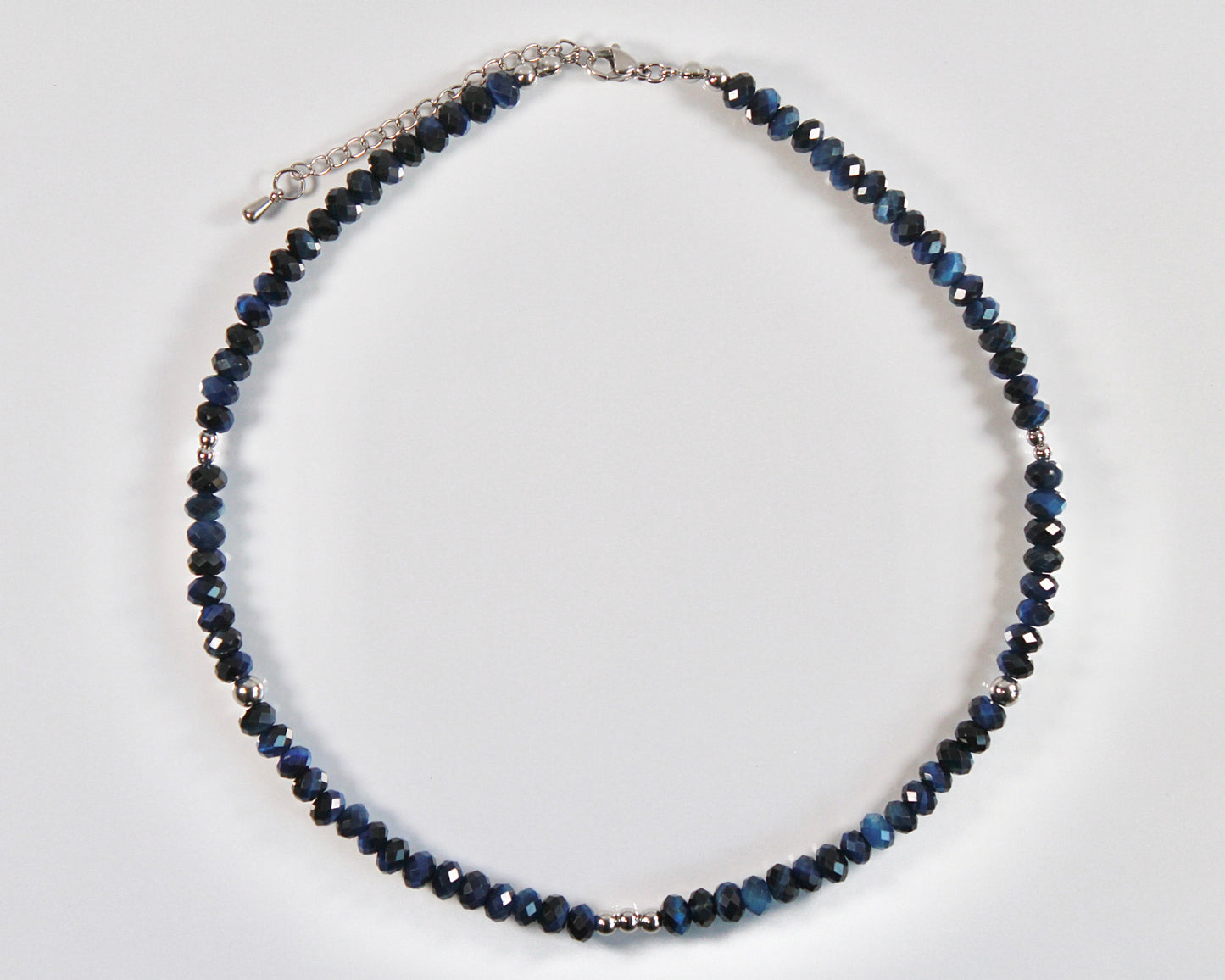 -進むべき道へ導く青虎目石-ブルータイガーアイ：Blue Shadow necklace