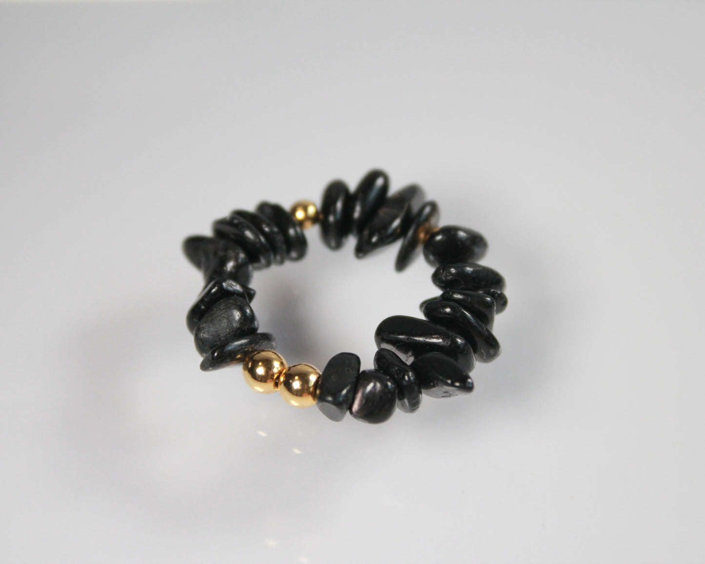 -信頼される存在へ導く紫蘇輝石-ハイパーシーン：Mini tumbled stone ring