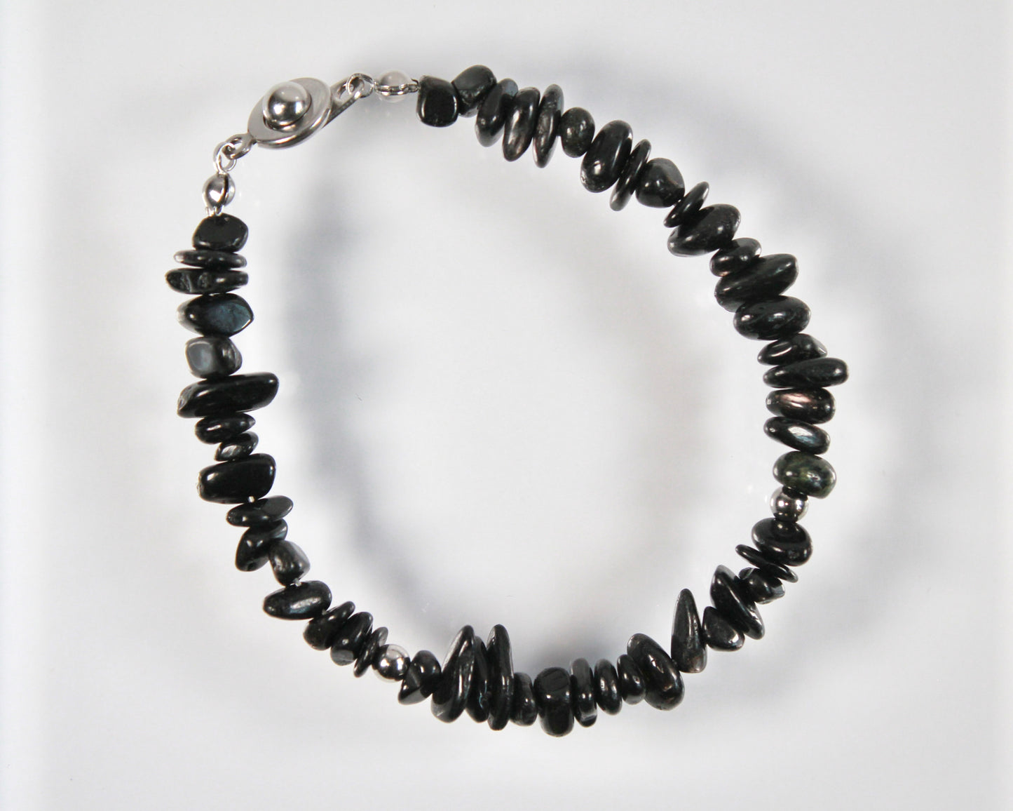 -信頼される存在へ導く紫蘇輝石-ハイパーシーン：Mini tumbled stone bracelet