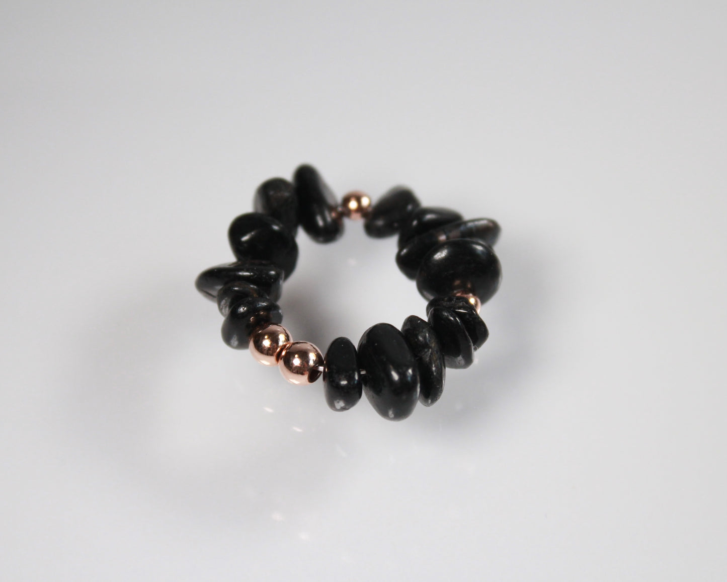 -信頼される存在へ導く紫蘇輝石-ハイパーシーン：Mini tumbled stone ring