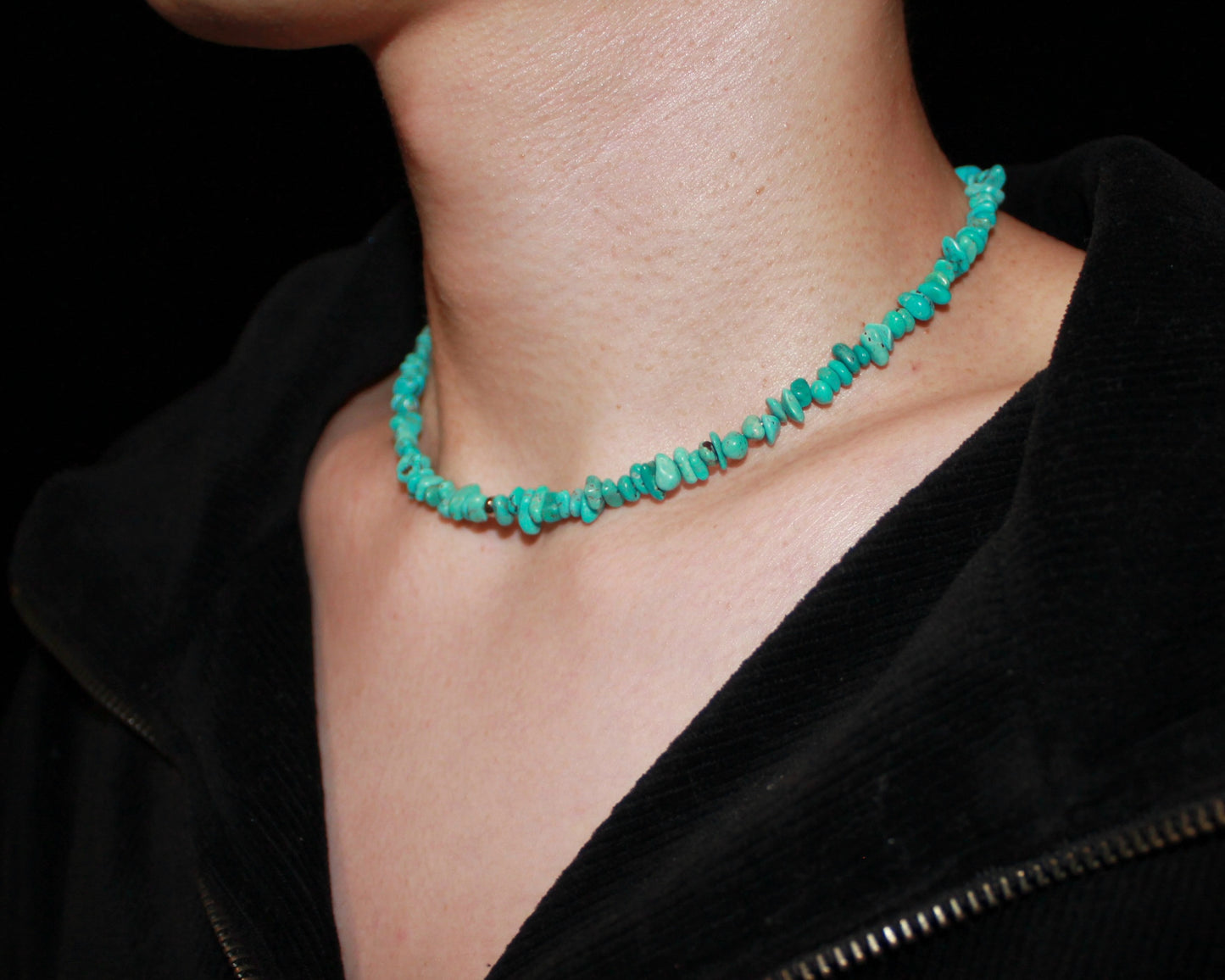 -挑戦を後押しするトルコ石-ターコイズ：Natural Blue necklace