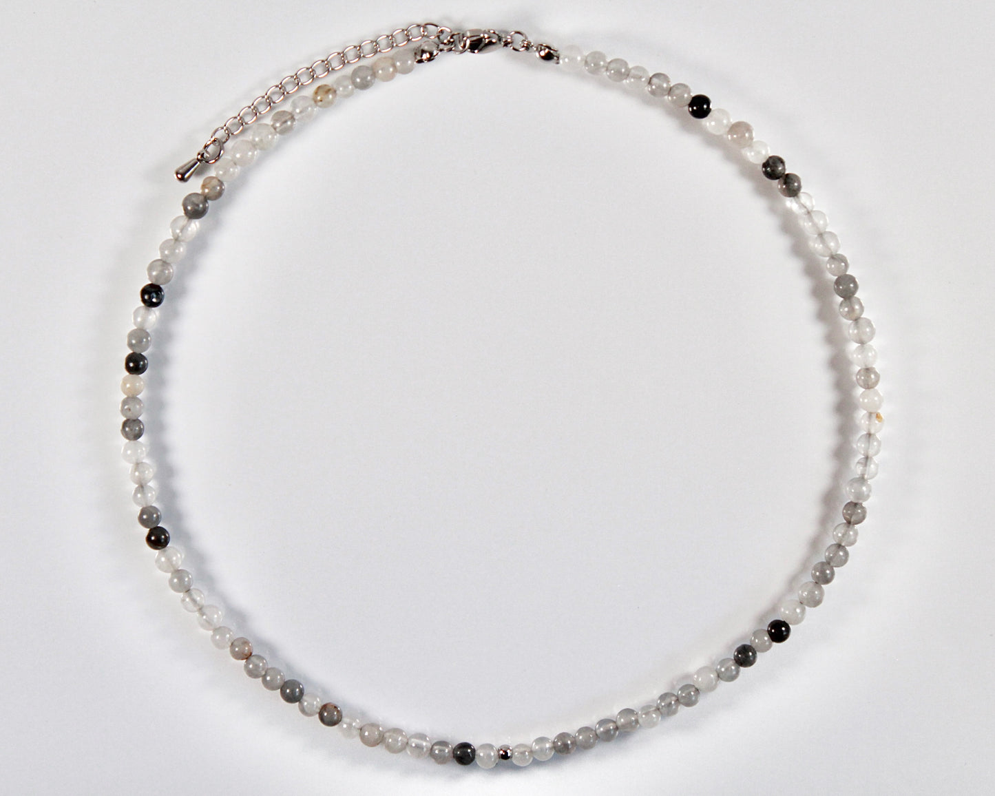 -自然体の自分へと導く灰色水晶-グレークォーツ：Smoke Clear necklace