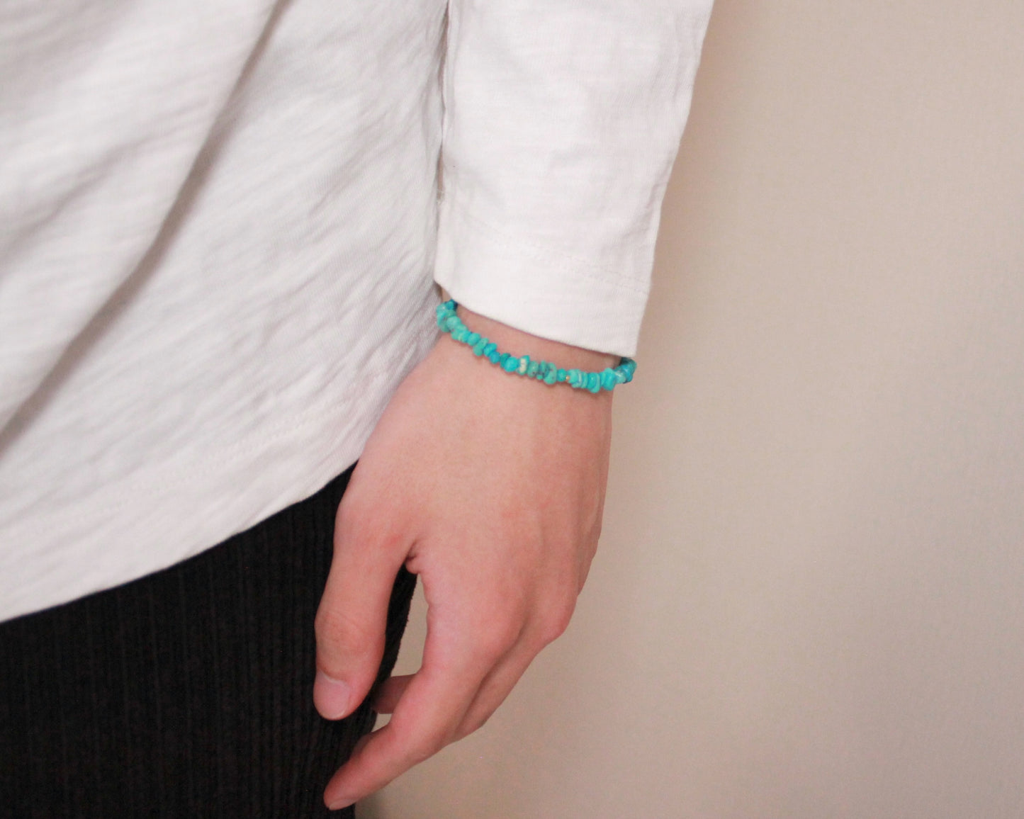 -挑戦を後押しするトルコ石-ターコイズ：Natural Blue bracelet