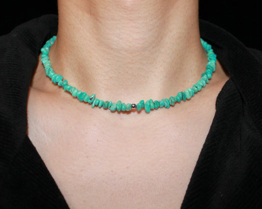 -挑戦を後押しするトルコ石-ターコイズ：Natural Blue necklace