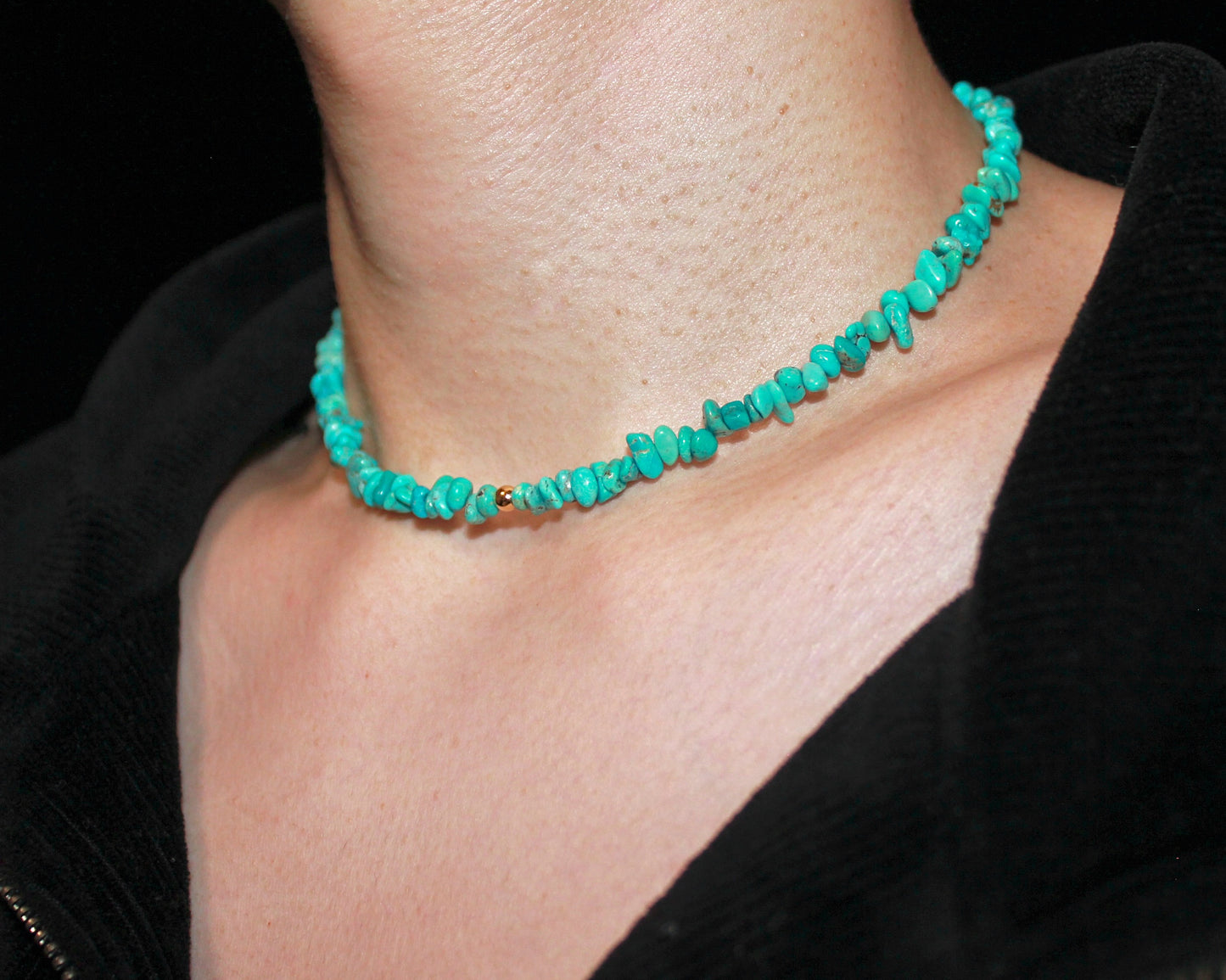 -挑戦を後押しするトルコ石-ターコイズ：Natural Blue necklace