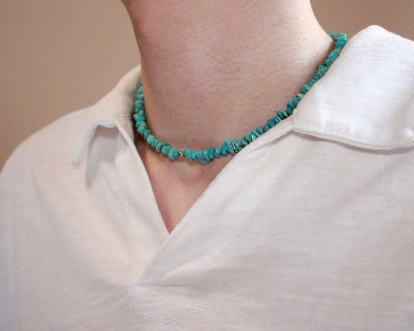 -挑戦を後押しするトルコ石-ターコイズ：Natural Blue necklace