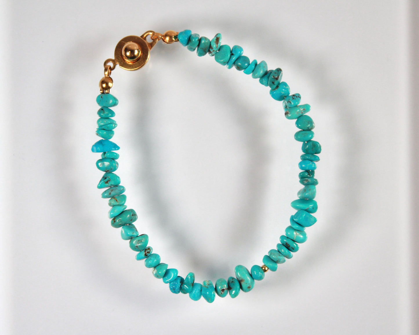 -挑戦を後押しするトルコ石-ターコイズ：Natural Blue bracelet