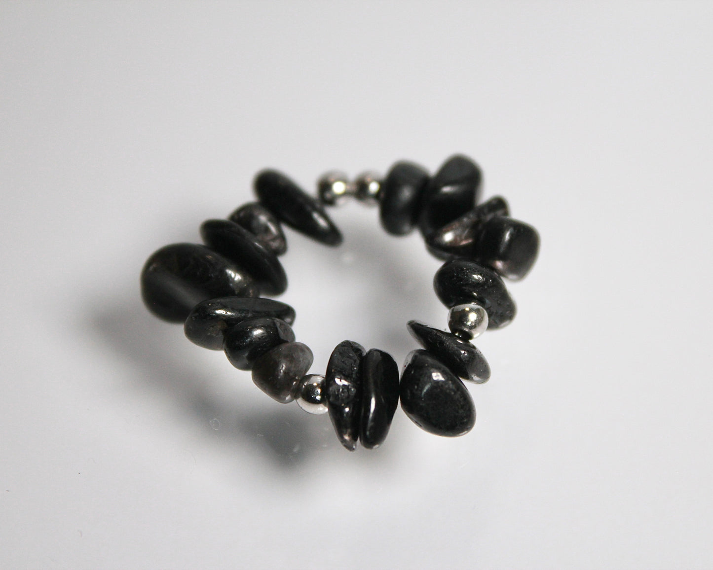 -信頼される存在へ導く紫蘇輝石-ハイパーシーン：Mini tumbled stone ring