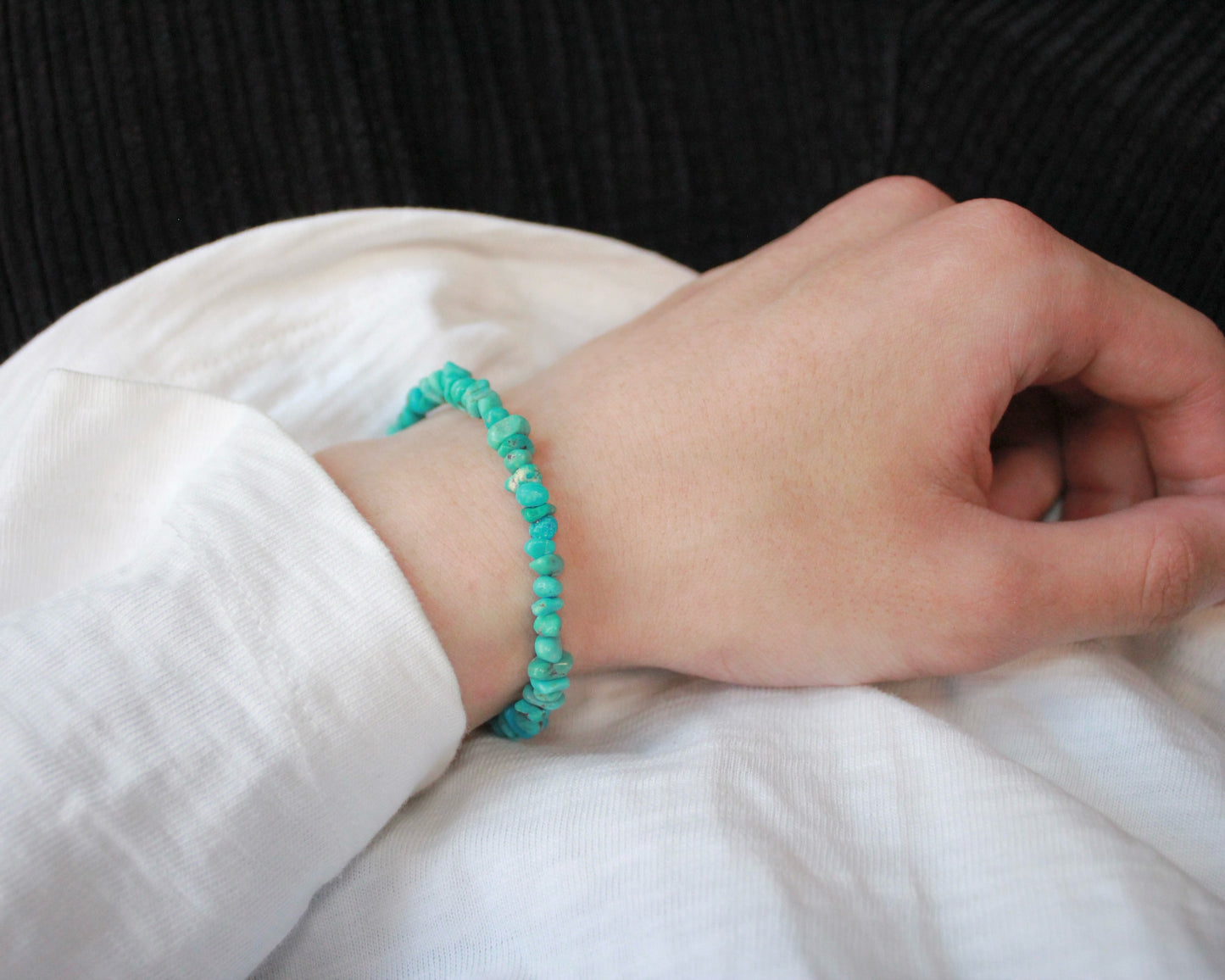 -挑戦を後押しするトルコ石-ターコイズ：Natural Blue bracelet