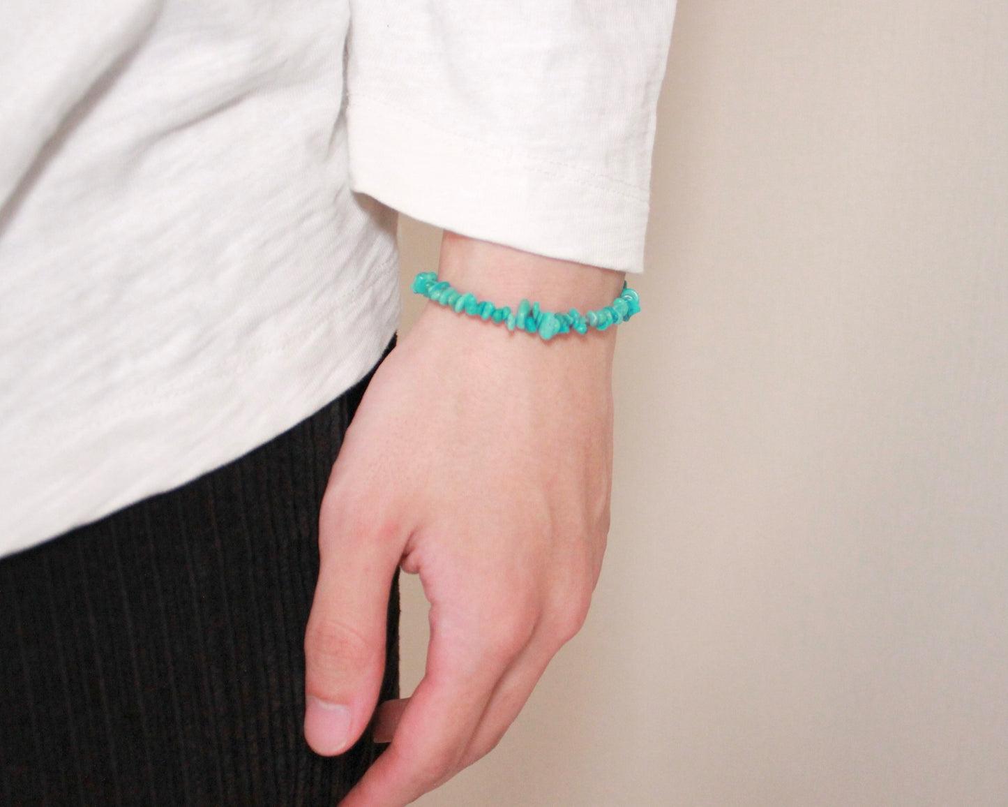 -挑戦を後押しするトルコ石-ターコイズ：Natural Blue bracelet