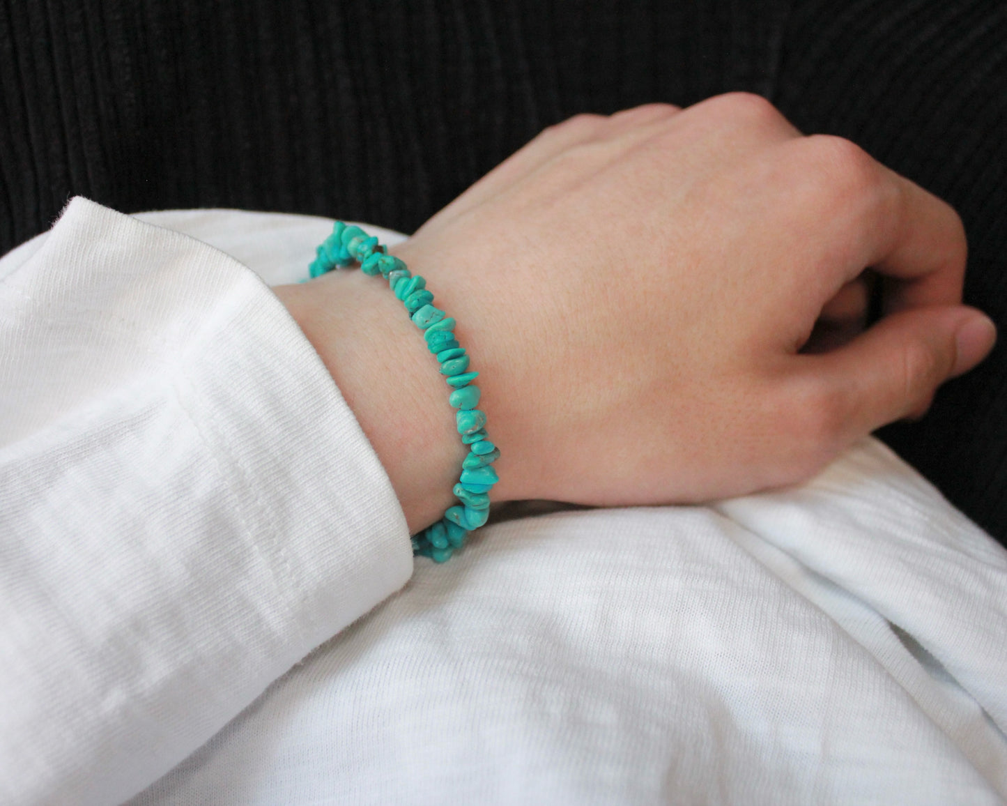-挑戦を後押しするトルコ石-ターコイズ：Natural Blue bracelet