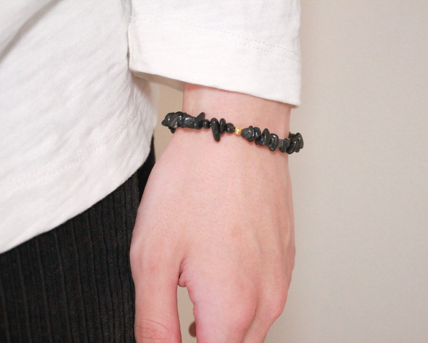 -信頼される存在へ導く紫蘇輝石-ハイパーシーン：Mini tumbled stone bracelet